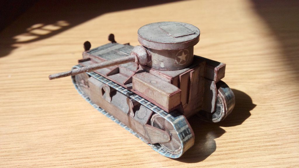 Макет танка - 003 - Танк T1 Cunningham magazine