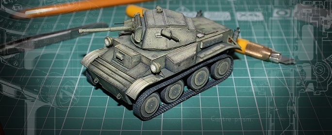 Макет танка - 022 - Танк Mk.VII Тетрарх magazine