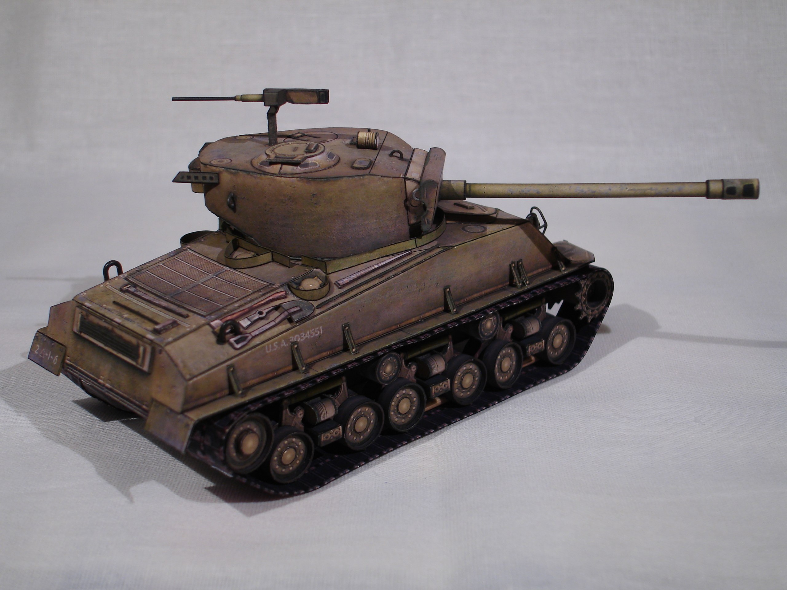 Макет танка - 026 - Танк М4А3Е8 Sherman magazine