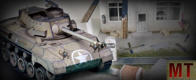 Макет танка - 031 - Самоходная установка M18 Hellcat и диорама Оленёша против зомби magazine