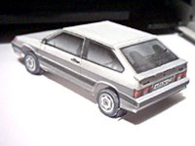 Автомобиль ВАЗ-2113 paper model