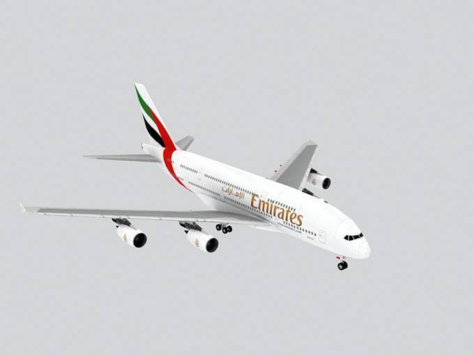 Авиалайнер Airbus A380 Emirates Airline