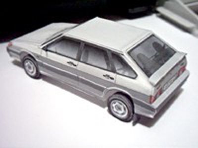Автомобиль ВАЗ-2114 paper model