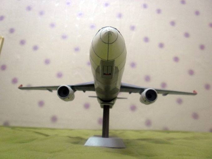 Авиалайнер Airbus A330 Turkish Airlines paper model