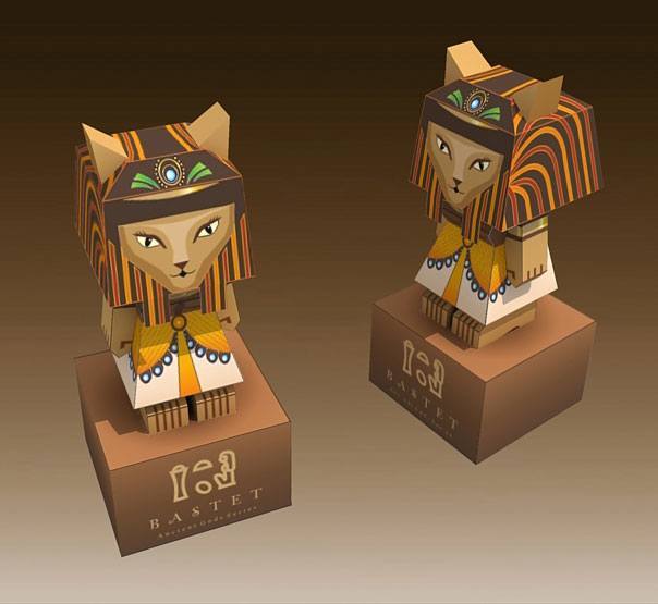 Богиня Баст (Древний Египет) paper model