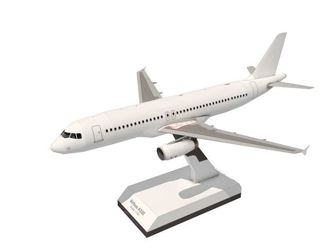 Авиалайнер Airbus A320 paper model
