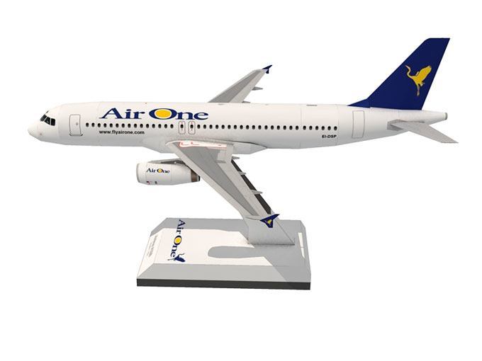 Авиалайнер Airbus A320 Air One paper model