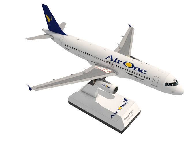Авиалайнер Airbus A320 Air One paper model