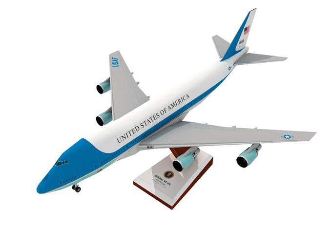 Авиалайнер Boeing VC-25 Борт номер один paper model