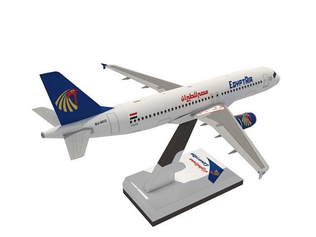 Авиалайнер Airbus A320 EgyptAir paper model
