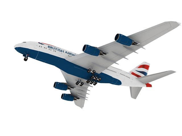 Авиалайнер Airbus A380 British Airways