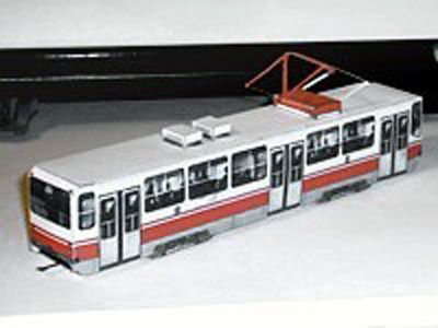 Трамвай Спектр-1 (71-402) paper model