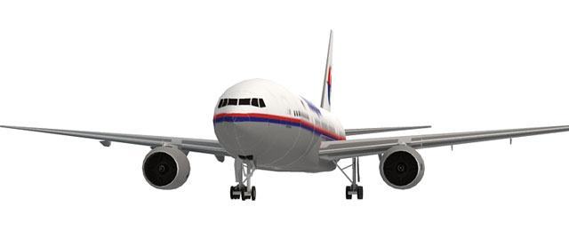 Авиалайнер Boeing 777 Malaysia Airlines paper model