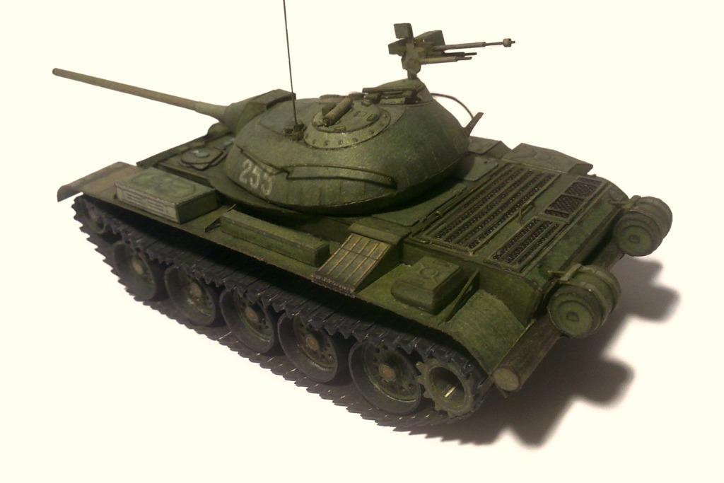 Танк Т-54 paper model