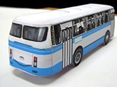 Автобус ЛАЗ-695Н paper model