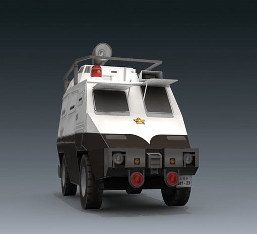 Специальный автомобиль Command Car Type 97 (Полиция будущего) paper model