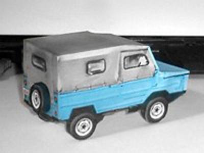 Автомобиль ЛуАЗ-969А paper model