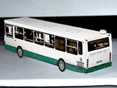 Автобус ЛиАЗ-5256 (рестайлинг) paper model
