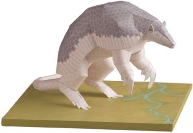 Гигантский броненосец paper model