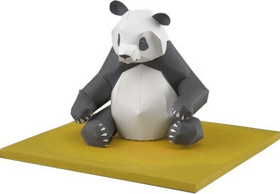 Большая панда paper model
