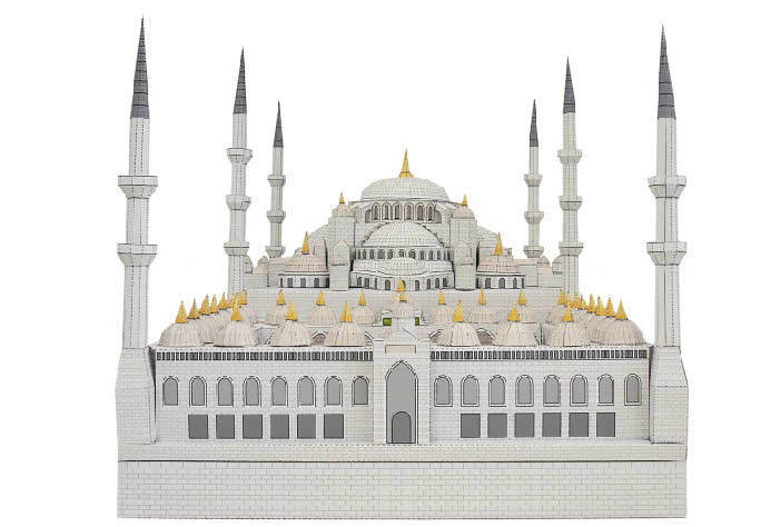 Голубая мечеть, Турция paper model