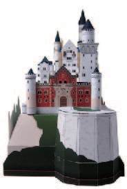 Замок Нойшванштайн, Германия paper model