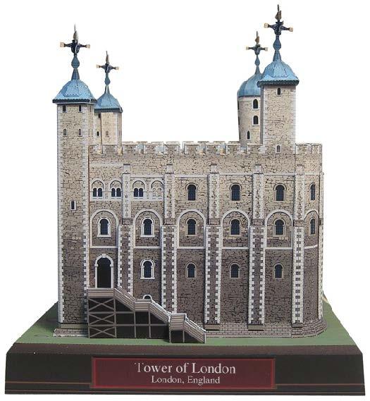 Лондонский Тауэр, Англия paper model