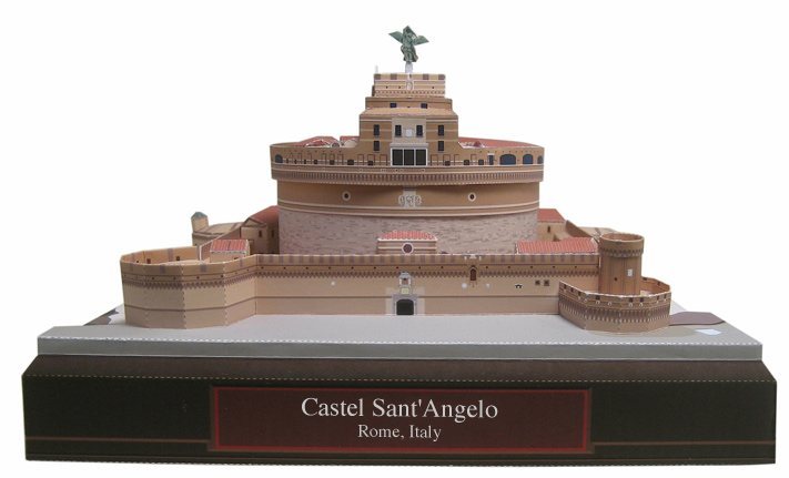 Замок Святого Ангела, Италия paper model