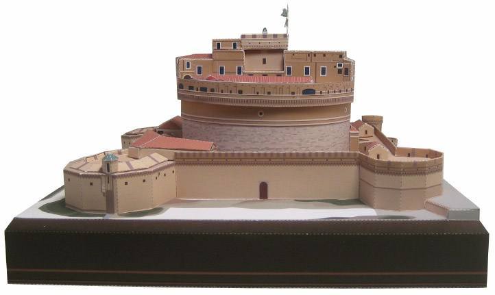 Замок Святого Ангела, Италия paper model