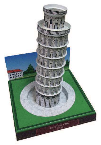 Пизанская башня, Италия paper model