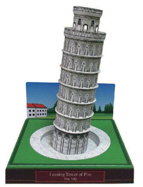 Пизанская башня, Италия paper model