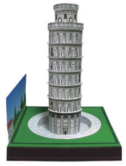 Пизанская башня, Италия paper model