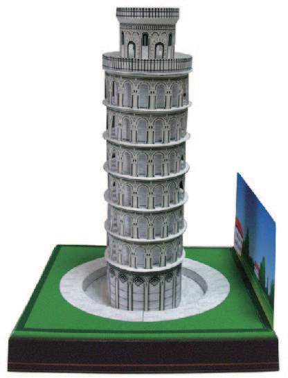 Пизанская башня, Италия paper model