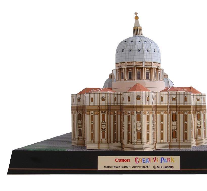 Собор Святого Петра, Ватикан paper model