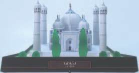 Тадж-Махал, Индия paper model