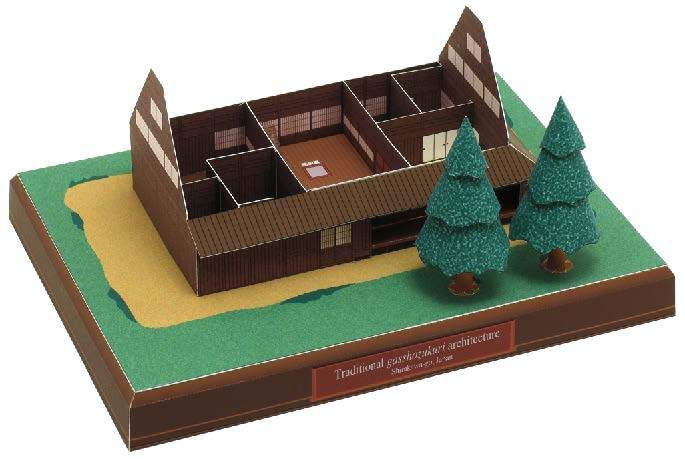 Минка, Япония paper model