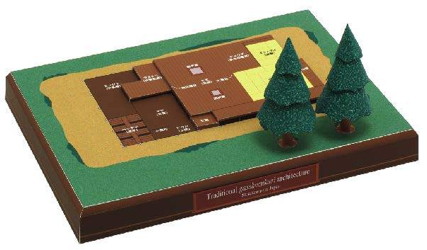 Минка, Япония paper model
