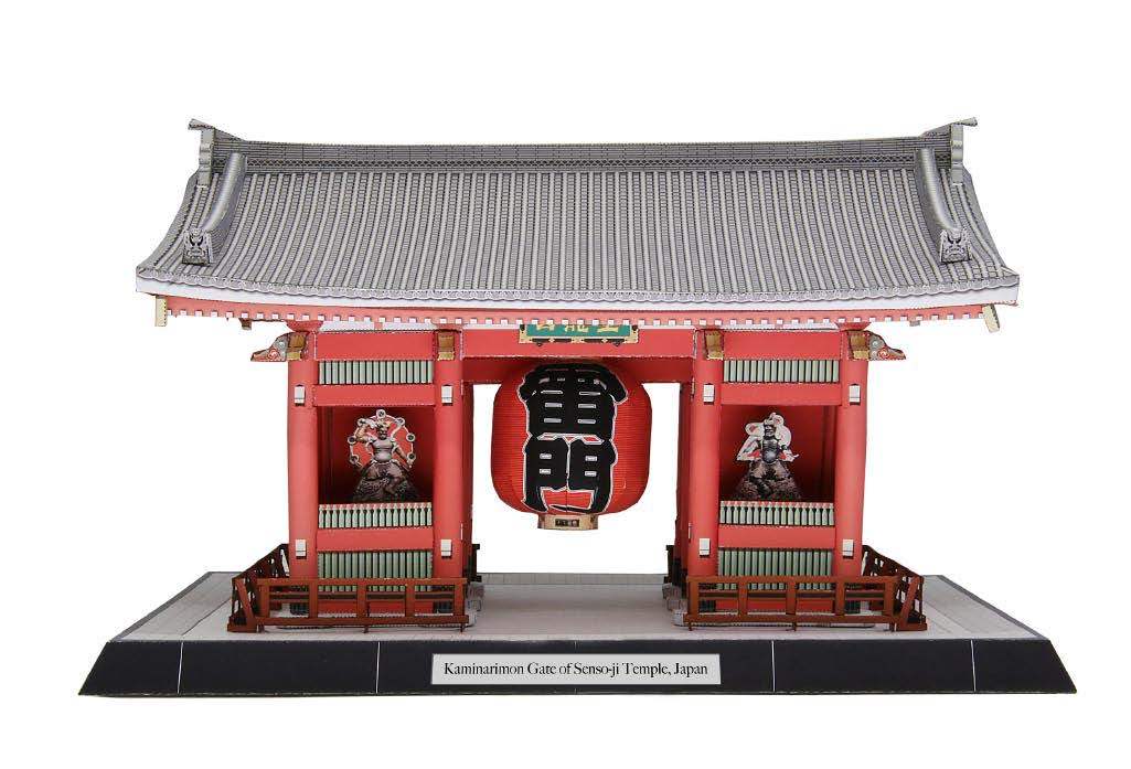 Врата Каминаримон храма Сэнсо-дзи, Япония paper model