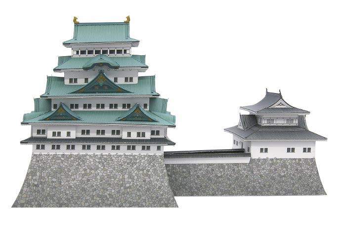 Замок Нагоя, Япония paper model