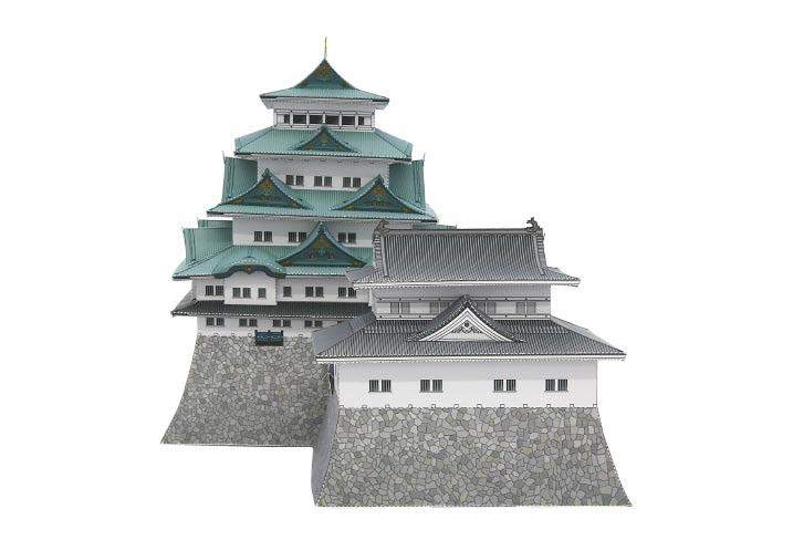 Замок Нагоя, Япония paper model