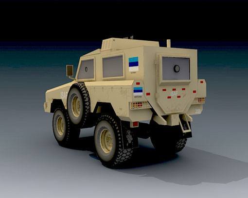 Бронетранспортер Mamba Mark II paper model
