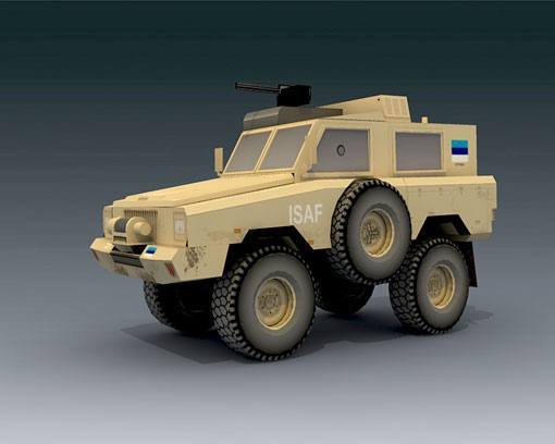 Бронетранспортер Mamba Mark II paper model