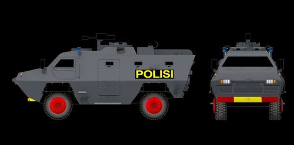 Бронетранспортер Barracuda 4x4 paper model