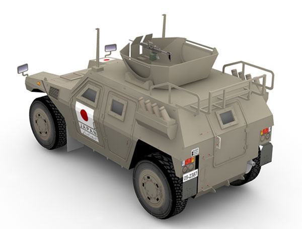 Вездеход Komatsu LAV paper model