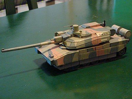 Танк Леклерк paper model