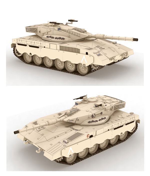 Танк Меркава Mk.2 paper model