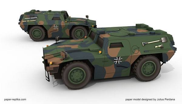 Бронированная разведывательная машина Соболь (Zobel) paper model