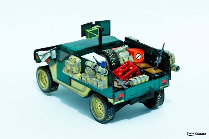 Вездеход Хаммер M988 paper model