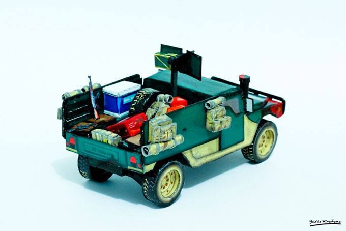Вездеход Хаммер M988 paper model