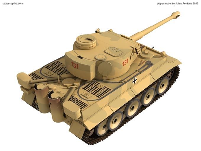 Танк Тигр paper model